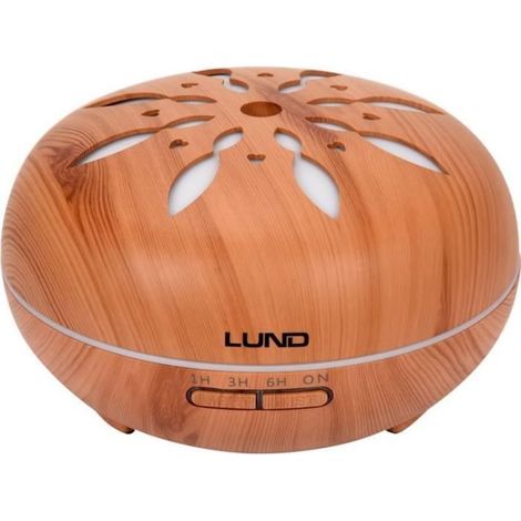 DIFFUSORE DI AROMI UMIDIFICATORE D'ARIA LUND 500ml LEGNO SCURO CON TELECOMANDO (1/3)