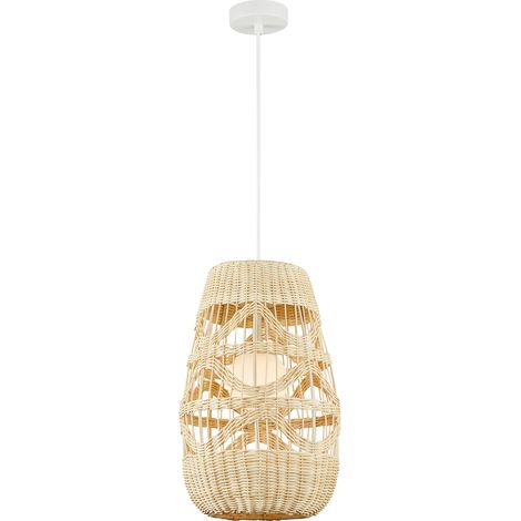Suspension bohème Arona rotin crème Ø25 G9 Milagro (1/5)