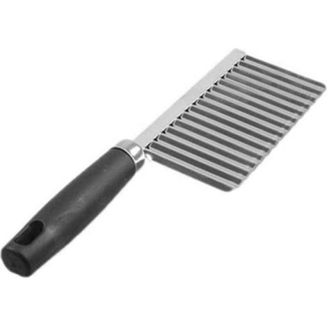 Coupe-pommes de terre ondulé en acier inoxydable, outil de découpe pour cuisine, accessoire de préparation alimentaire robuste et durable (1/5)