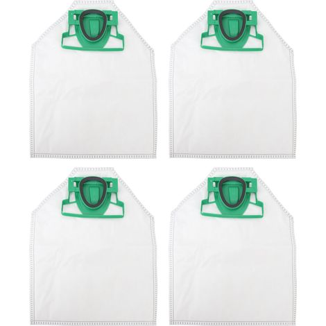 Sacs aspirateur compatibles Kobold VK200 VK135 VK140 VK150 FP200 - Lot de 4 sacs en tissu non tissé haute performance (1/5)