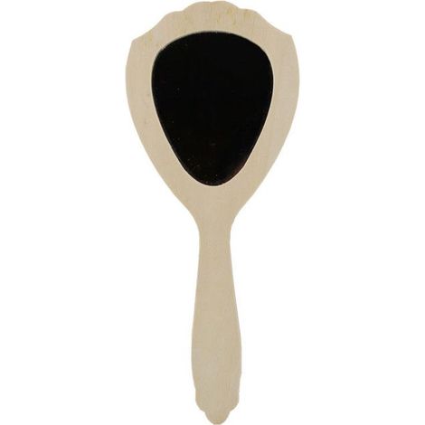 Miroir - LE GEANT DE LA FETE - Bois brut - Rectangulaire - Beige - Personnalisable