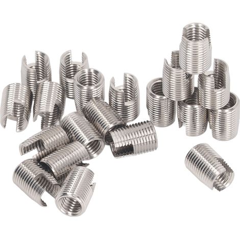20 Stück selbstschneidende Gewindeeinsätze mit Schlitzen aus Edelstahl, M16 x 1,5, 22 mm, für Automobile (1/5)