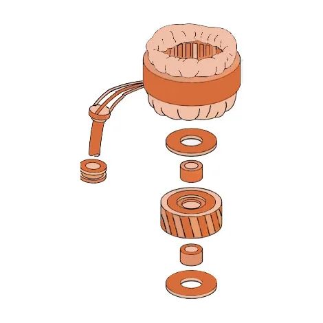 faac pièce détachée moteur 844 3ph 400v 63003163 (1/2)
