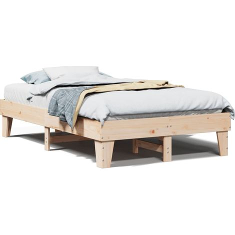 Maison Exclusive - Letto senza Materasso 135x190 cm in Legno Massello di Pino