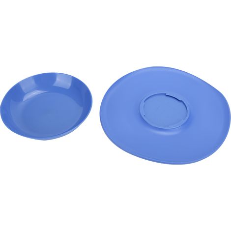 Bol pour Chien Anti-Glissement, Mangeoire Détachable pour Chats et Chiens, Récipient Anti-Renversement Bleu (1/5)