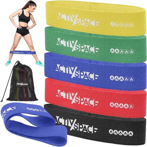 Juego de 5 mini bandas elásticas para ejercicios (1/5)