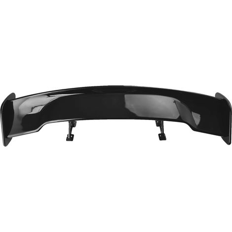 Spoiler trasero para maletero, plástico ABS, longitud máxima 145 cm, anchura máxima 26 cm, compatibilidad universal, negro brillante. (1/5)