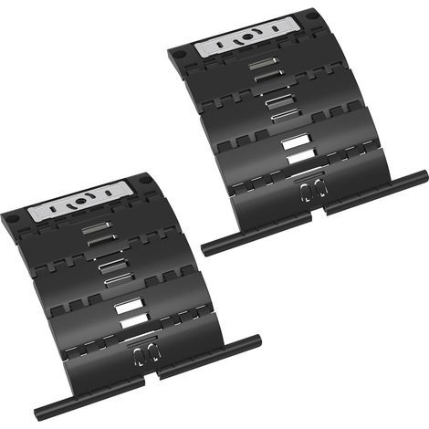 Lot de 2 Attaches Volet Roulant Rigide pour Fixation de Tablier, Attache Verrou pour Tube OCTO 60/70, Ressort de Suspension Support Lame Volet Roulant Électrique/Manuel/Solaire, Anti-effraction (1/5)