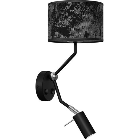 Applique murale liseuse SATINO MLP7324 noir/argent MiLAGRO (1/5)