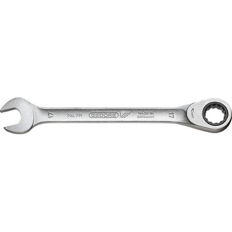 Ratchet Chiave Combinazione, Testa A Cricchetto Destro Riviera S / Piatto: 24 Mm Lungo. Angolo Di Lavoro 325 Millimetri 6 °