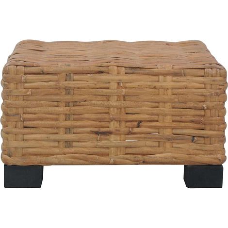 Maison Exclusive - Couchtisch 47x47x28 cm Rattan Natur (1/5)