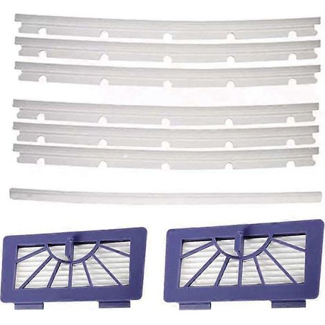 2 filtres HEPA + 6 lames compatibles et 1 raclette de rechange pour aspirateur Neato XV-11, XV-12, XV-14, XV-15, XV-21 et XV Signature Pro (1/2)