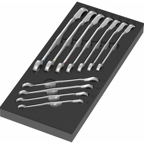 Wera 9733 Inserto in schiuma 6001 Joker Set 1, 11 pezzi
