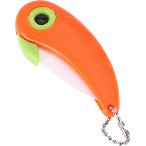 Mini couteau de cuisine pliant en céramique pour fruits et légumes (rouge) (1/5)