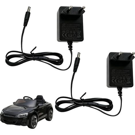 Chargeur Universel 12V 1A pour Voitures électriques pour Enfants, Compatible avec Motos, SUV et quads – Chargeur de Batterie avec indicateur LED, Robuste et Durable (2 pièces) (1/5)