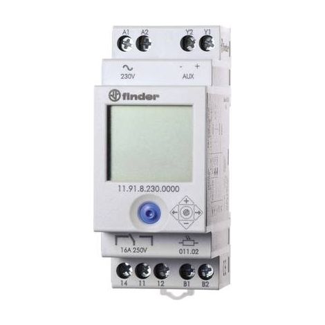 Finder Interruttore crepuscolare 1 pz. 11.91.8.230.0000 Tensione di funzionamento:230 V/AC Sensibilità alla luce: 2 - 1 (1/5)