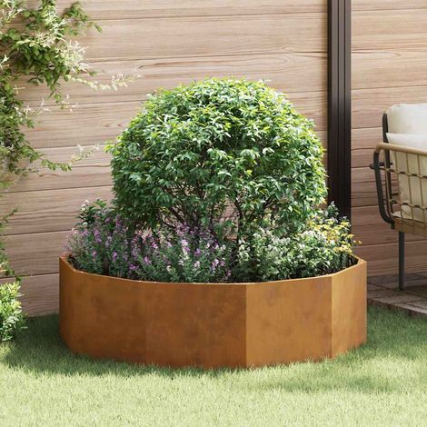 vidaXL Fioriera Ruggine 120 x 120 x 35 cm (1/5)