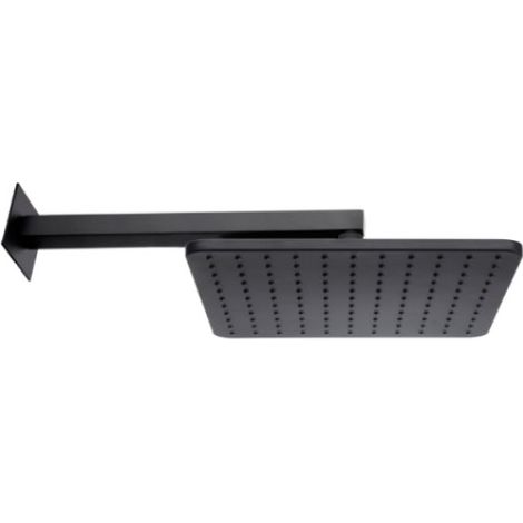 Pomme de tête Cosmo 280mm avec bras de fixation mural noir mat BLACK & WHITE - BOSSINI H69598H073 (1/2)