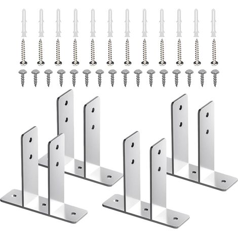 4 supports robustes en acier au carbone pour la fixation de (1/5)