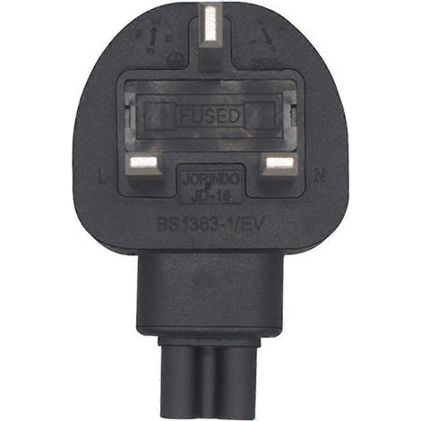 PVC-3-Pin-Stecker auf C5-Kleeblattstecker-Konverter IEC320 C5-Netzadapter