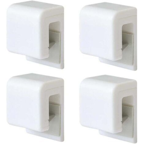 Lot de 4 supports de dentifrice auto-adhésifs multi-usages étanches à fixation murale pour salle de bain (1/4)