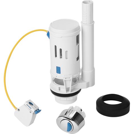 Robinet de chasse d'eau à double vidange avec bouton-poussoir en ABS pour toilettes (toilettes en deux parties)