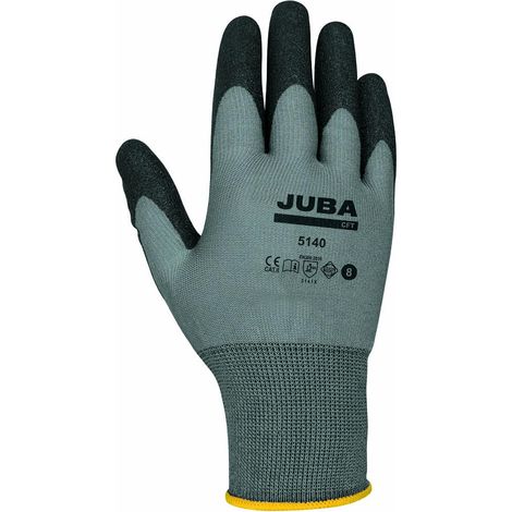 GUANTE NYLON / PVC NEGRO CFT H5140-L PAR