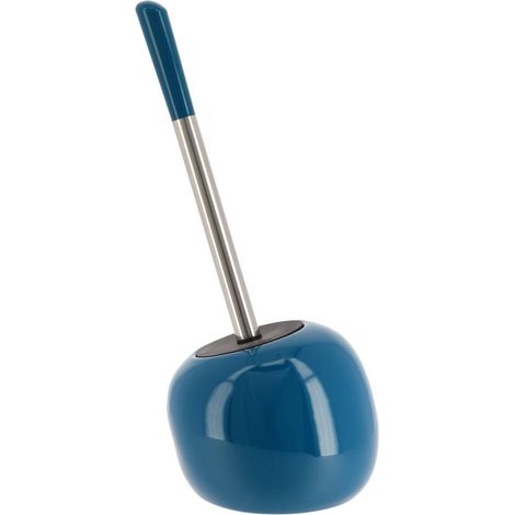 Toilettenbürste aus steinzeug in kugelform - entenblau - Tendance