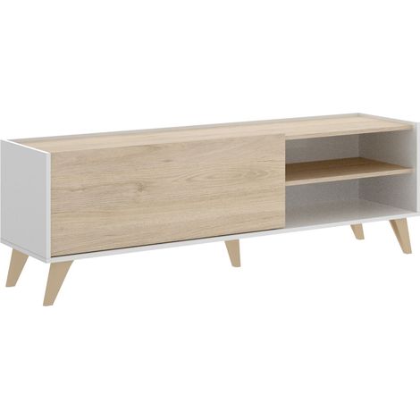 NESS Mueble bajo TV blanco natural (1/3)