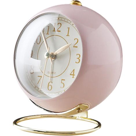 Réveil mignon - vintage sans tic-tac Horloge de chevet bureau (1/5)