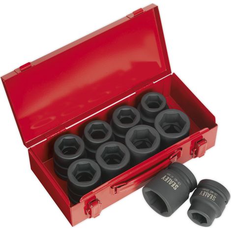 Sealey Premier Metric/Imperial Impact Socket Set 1""Sq Drive 10pc AK688