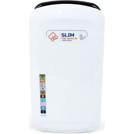 Jet Dryer - Sèche-mains Slim, blanc 8596220006349 (1/5)