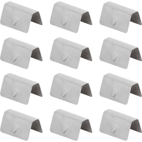 Eosnow Clips de retenue de fixation en acier inoxydable, 12 pièces, canal de déflecteur de pluie et de vent pour voiture, adaptés à HEKO G3 (1/5)