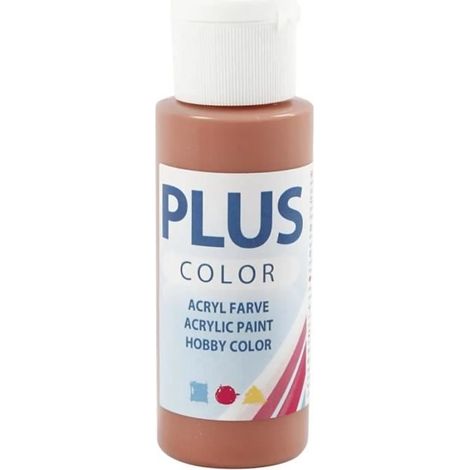 Peinture acrylique - Plus Color - 60 ml - Terre Brûlée - Satiné