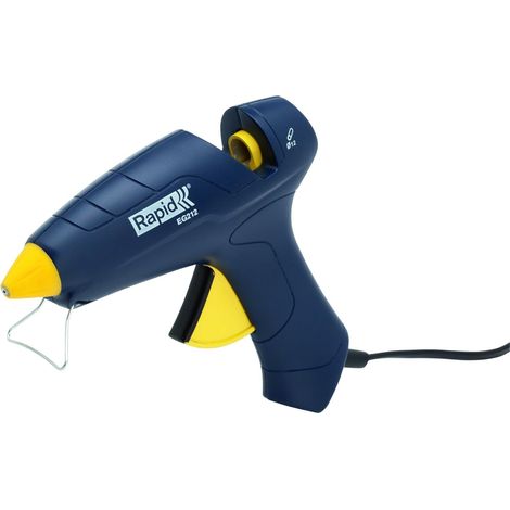 RAPID 5000424, Pistolet à Colle Polyvalent 200 W, Pour le bricolage et la décoration, Bâton de Colle Ø 12 mm, EG212 Bleu - Blister (1/4)