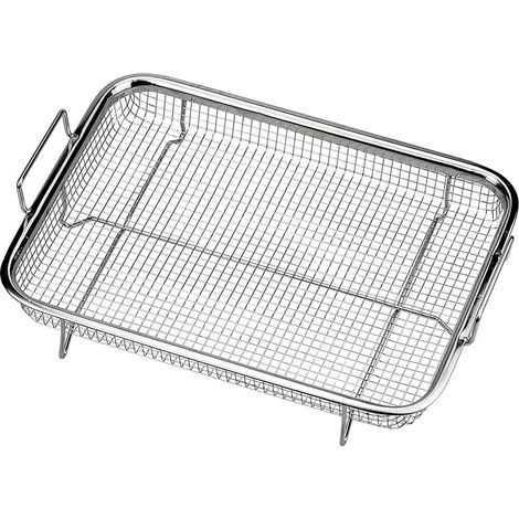 Cestello per grigliare, cestello in acciaio inox con manico, set da forno, friggitrice, cestello a rete, cestello per friggere in rame, teglia da forno, griglia per barbecue, cestello per pasticceria