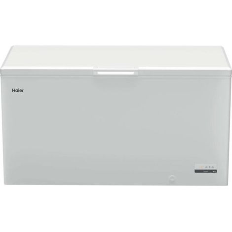 Haier – Congélateur coffre 502L – Classe E – Dégivrage manuel – Froid statique – Dimensions 84.5 x 154.5 x 75 cm – Autonomie 43h (1/5)