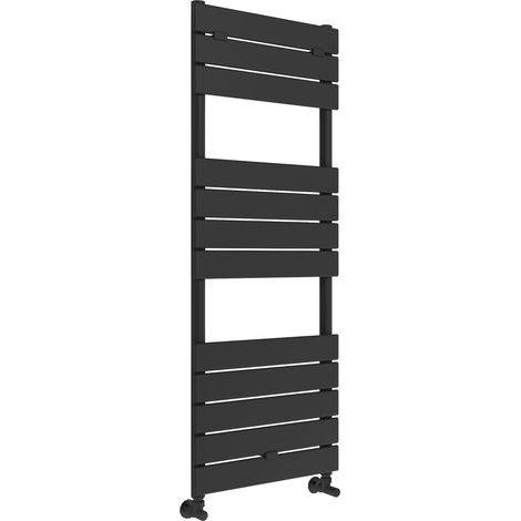 Signature Elite Flat Panel Heated Towel Rail 1213mm H x 500mm W - Black