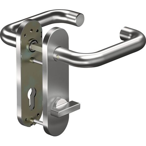 Jeu de plaques courtes CORE+ 8100 8 mm/7051K WC 78MM AL Aluminium.F1 poignée ronde poignée.