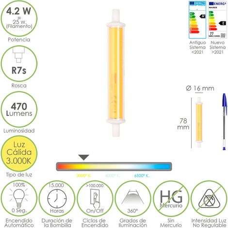 LAMPADA LED MAURER LINEA R7S 4,2W 470L 2700K CALDA 78MM