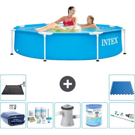 Intex Piscina con struttura Rotonda - 244x51 cm - 8-pezzi  S31445