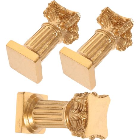3pièces Colonne Romaine Porte-bougie Décoratif Bougeoir pour Chambre Chandelier de Table Original et Pratique (1/5)