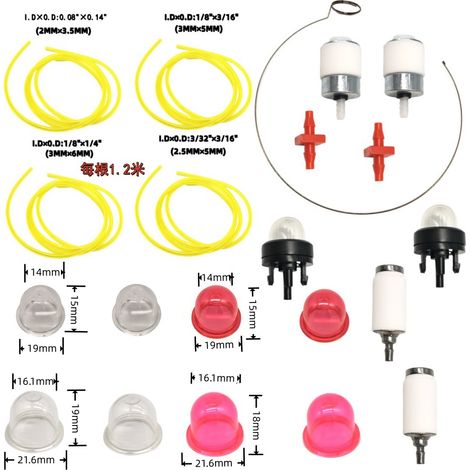 Câble d'accélérateur AC04122 et autres accessoires, 22 pièces, ZHT-055