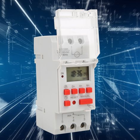 TM919BK 85265V AC 30A LCD 7 Tage programmierbarer digitaler Zeitschalter (1/5)