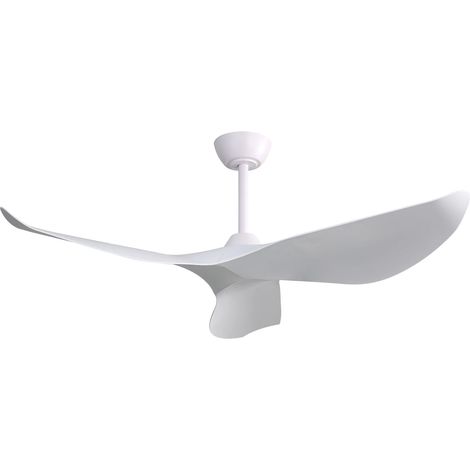 Ventilateur de Plafond Réversible 52 Pouces,3 pales 6 Vitesses,Télécommande et Minuterie,Moteur CC,Blanc (1/5)