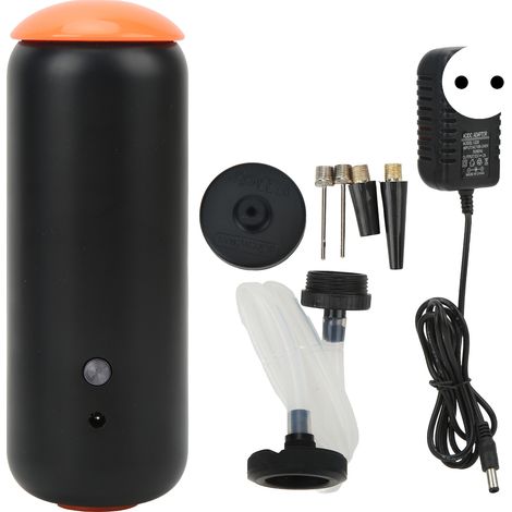 Sacs de Rangement Sous Vide avec Pompe Électrique Portable Multifonction pour Voyage Maison 100‑240V Noir Orange Prise EU (1/5)