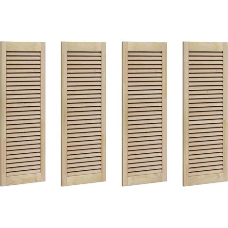 Porte de Cabinet avec porte 4 pcs Naturel 140.5 x 2.1 x 49.5 cm CFW63255 (1/4)