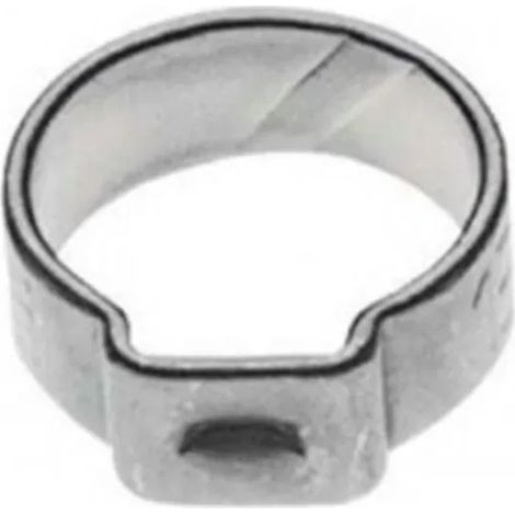 Abrazadera de manguera - 1 oreja para NW 4 mm, galvanizada, 100 piezas