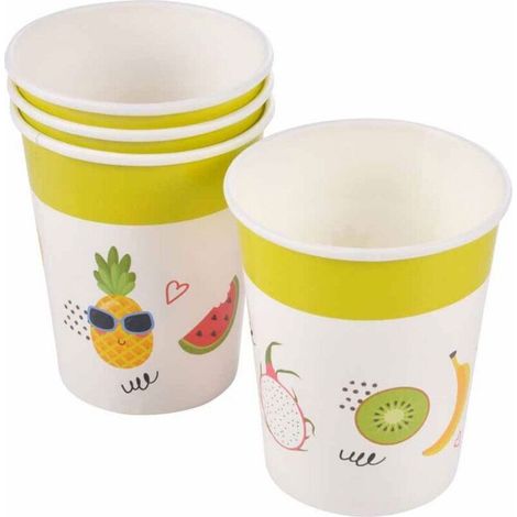 Set de 6 gobelets en papier Happy fruits