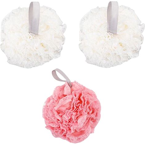 3 boules à bulles Divers accessoire de portail, maille PE pour mousse onctueuse, exfoliation douce, drainage efficace, usage familial (1/5)
